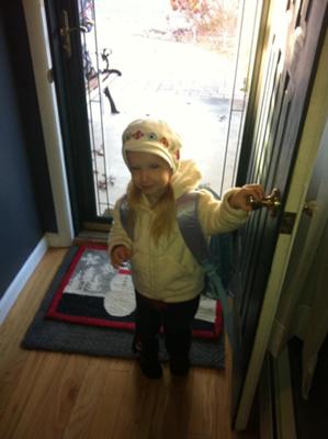 Giulianna's First Day of Pre school